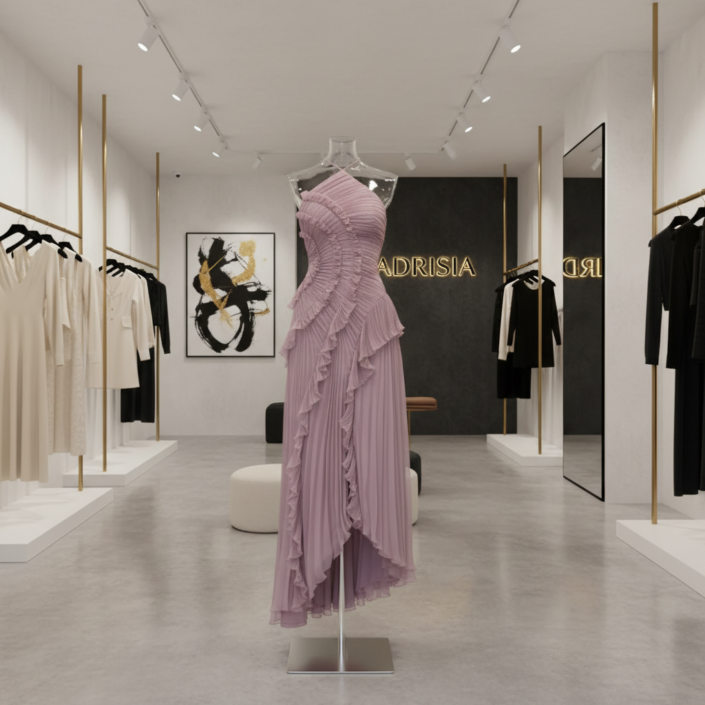 Isadora - Vestido largo cruzado con estampado romántico