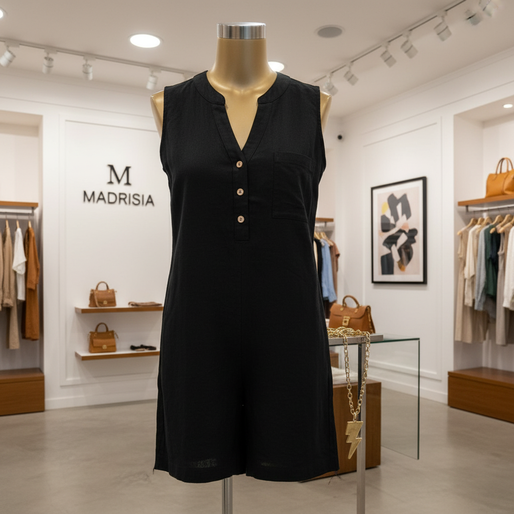 Isla - Vestido sin mangas con escote en V