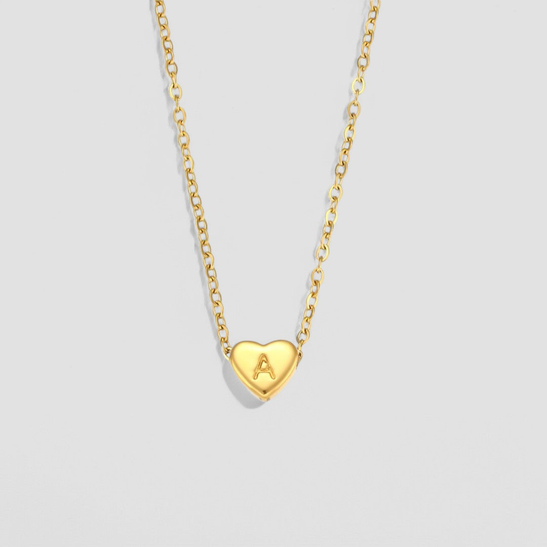Hart™ | Ketting met Hartvormige Hanger en Initiaal