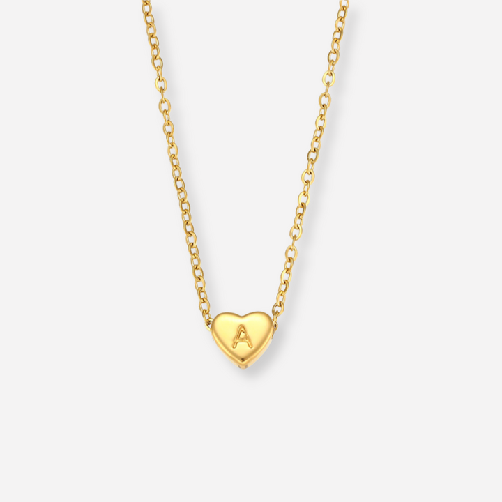 Hart™ | Ketting met Hartvormige Hanger en Initiaal