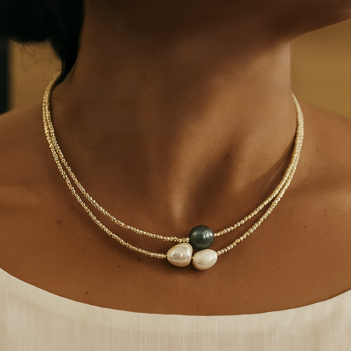 Lory™ | Retro Parels Lagenketting