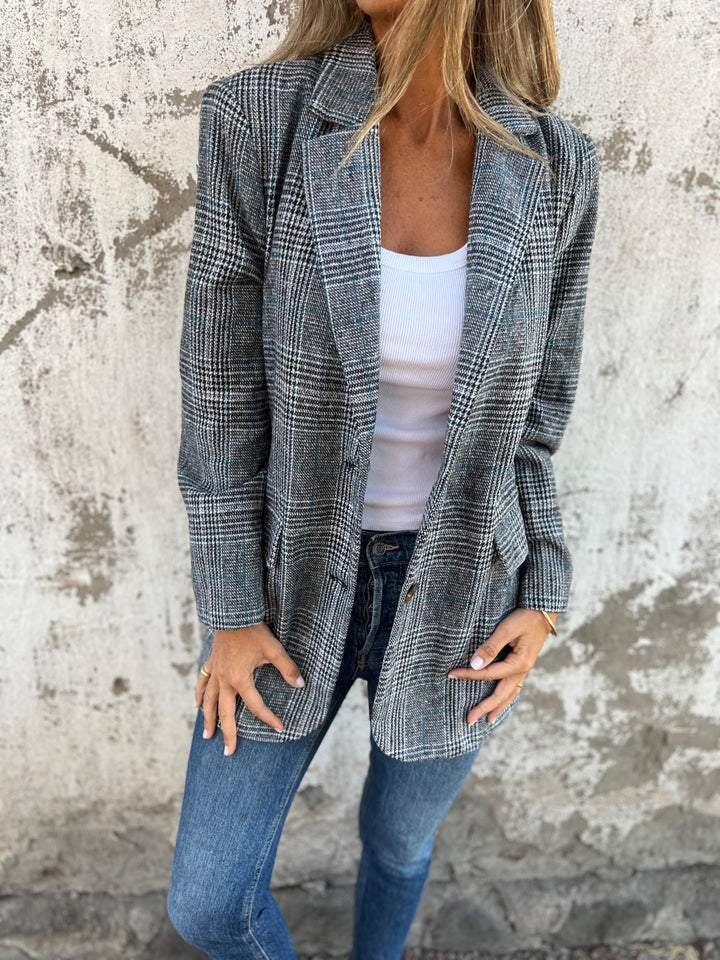 Teresa - Blazer elegante a cuadros