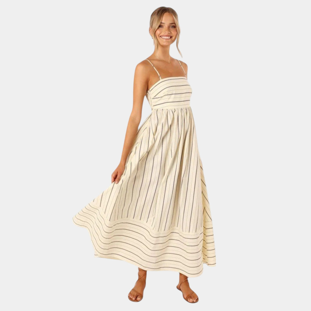 Rosa - Vestido Casual de Rayas