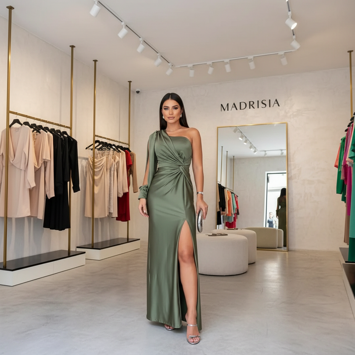 Isabela - Vestido de Gala Asimétrico