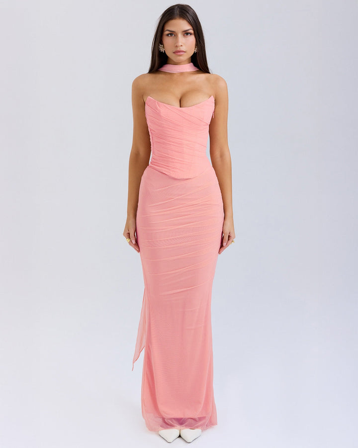 Malu – Vestido Rosa de Encanto Natural