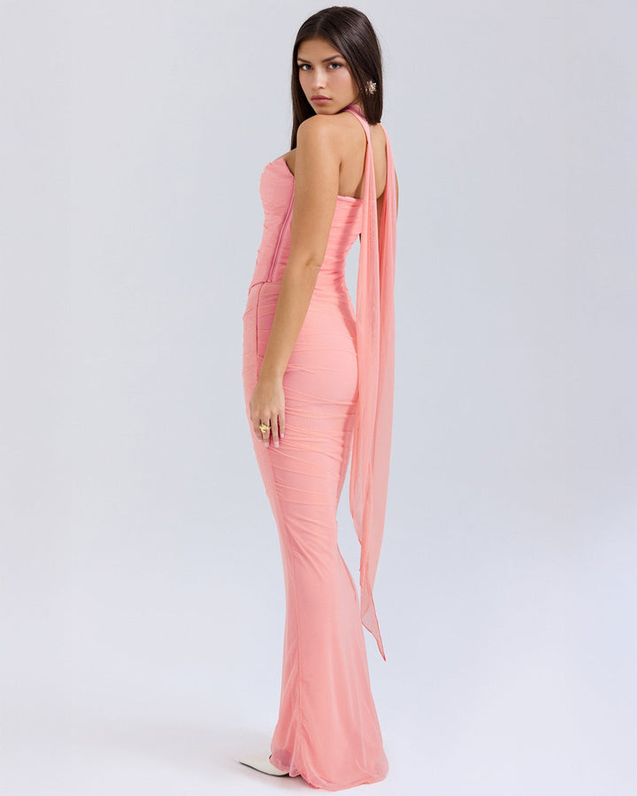 Malu – Vestido Rosa de Encanto Natural