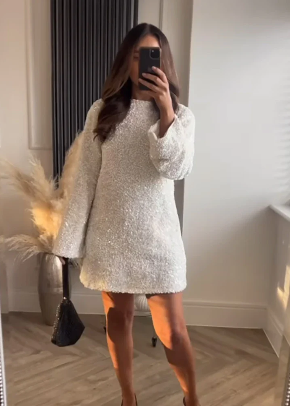 Chloe | Striped Textured Mini Dress