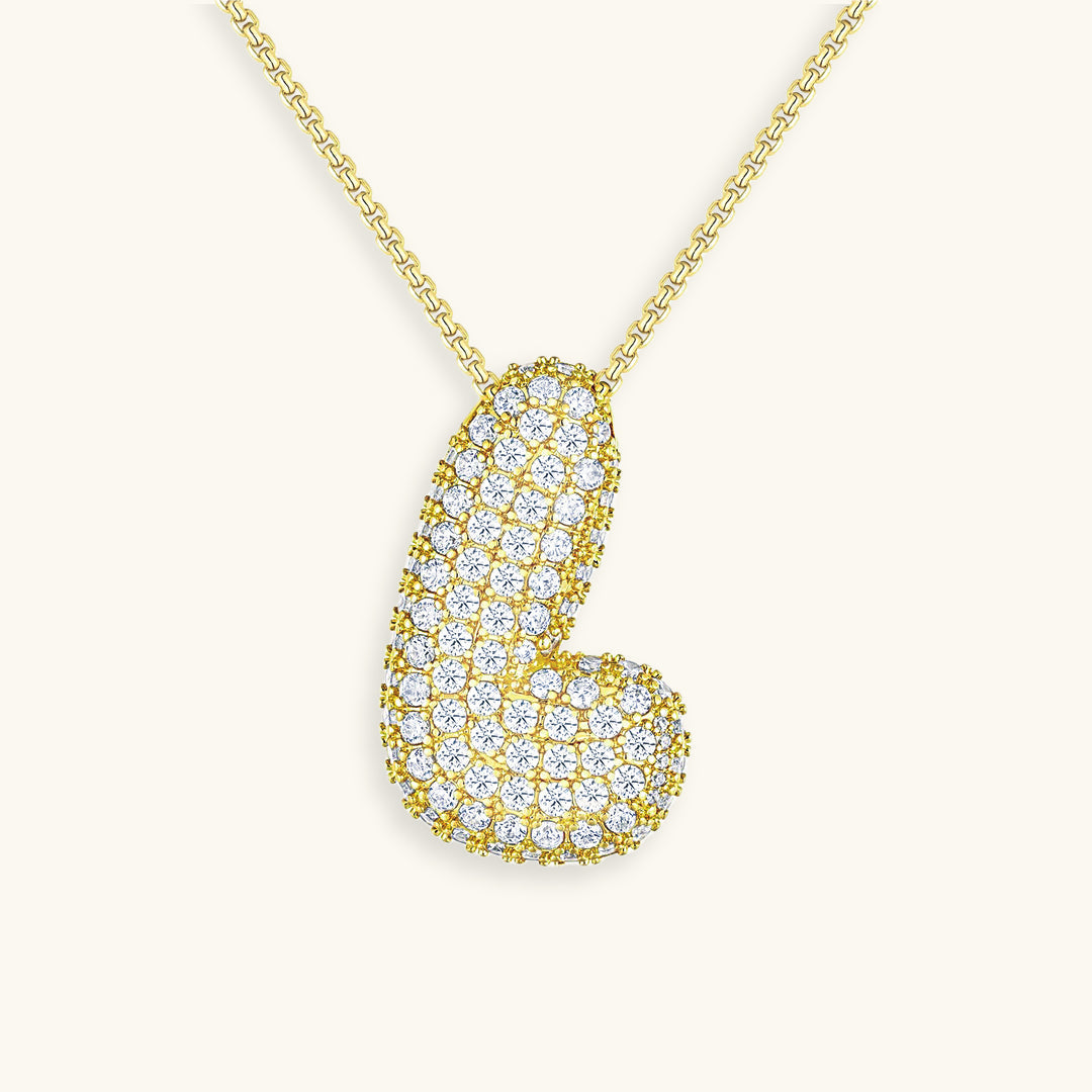 Bubble™ | Diamant Initialen Ketting