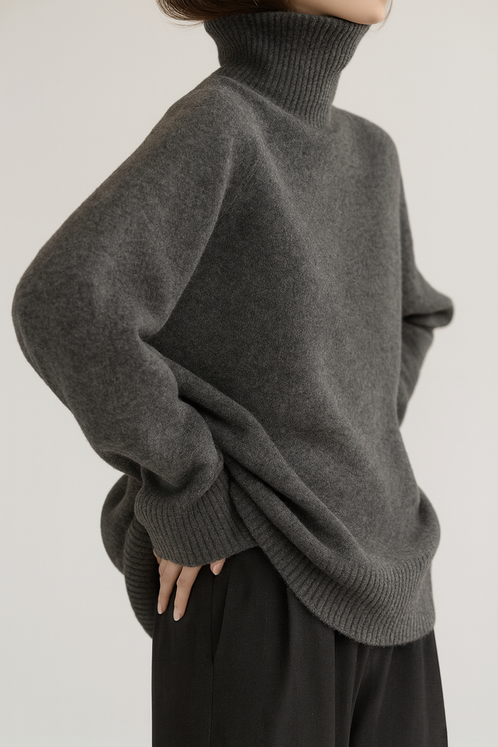 Elena - Jersey de cuello alto elegante