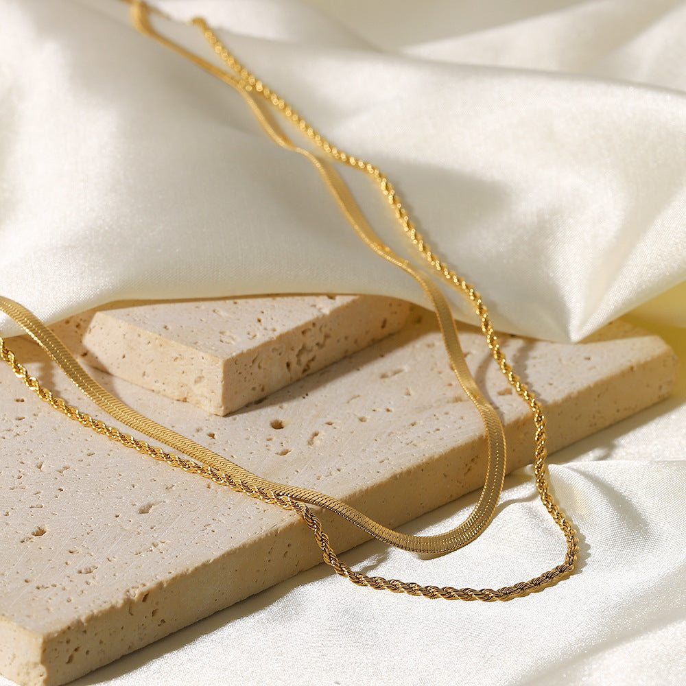 Hailey™ | Gelaagde Gouden Halsketting