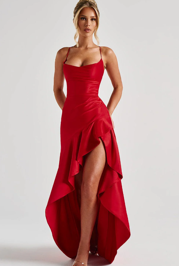 Samira – Vestido Largo con Espalda Descubierta