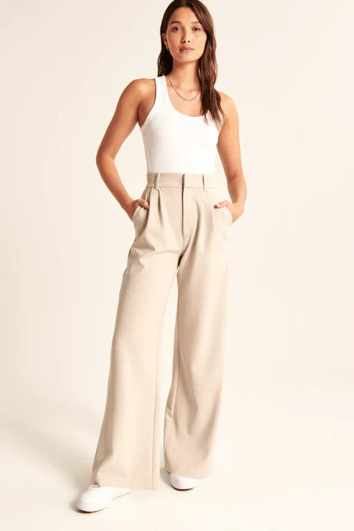 Lucia Beige Tailored Broek