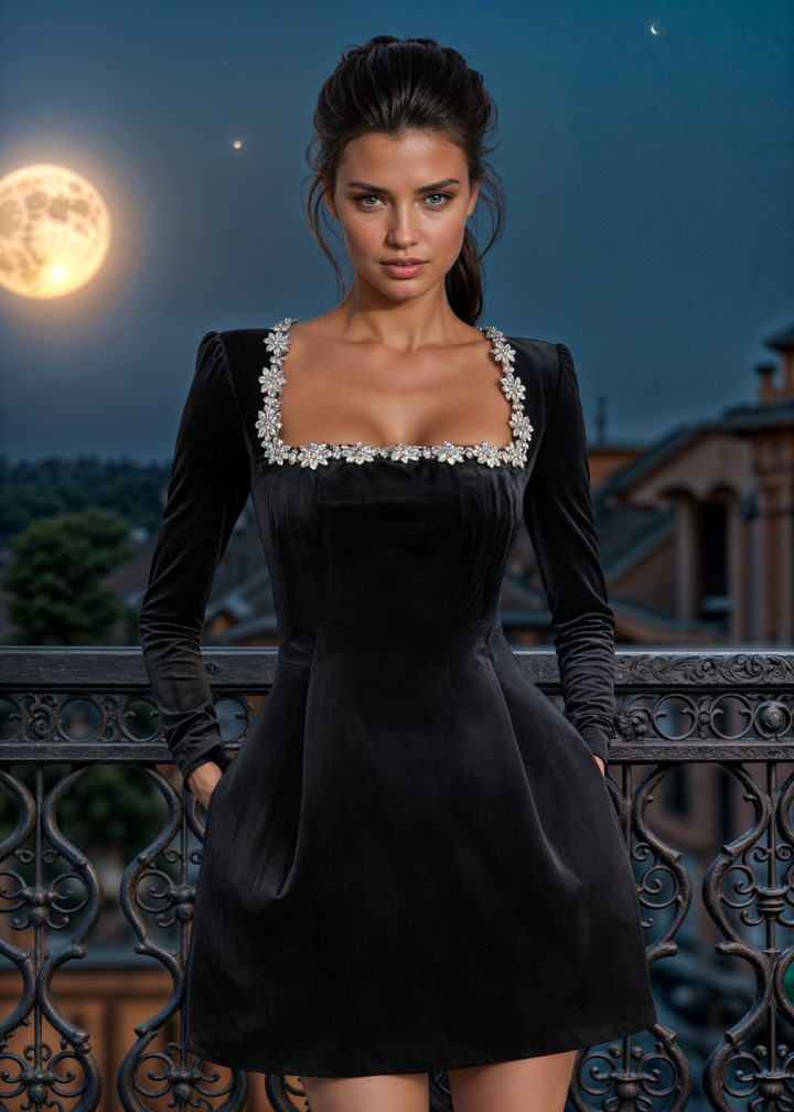 Violet | Velvet Mini Dress