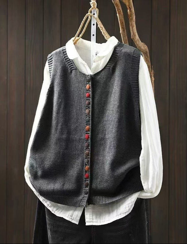 Alicia - Chaleco de punto sin mangas