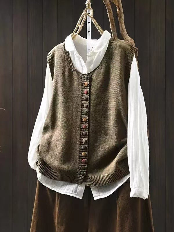 Alicia - Chaleco de punto sin mangas