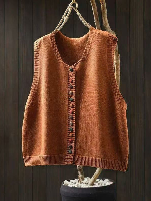 Alicia - Chaleco de punto sin mangas