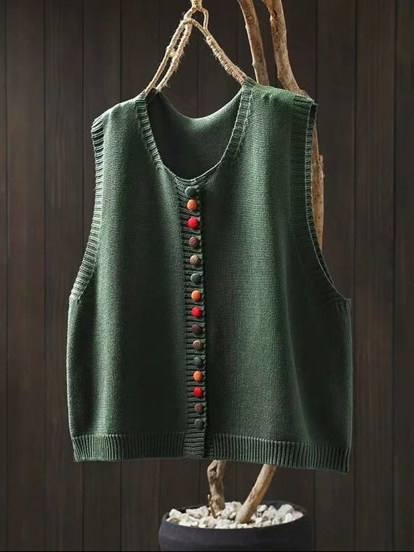 Alicia - Chaleco de punto sin mangas