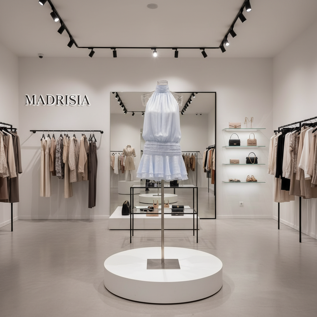 Elia - Mini vestido casual con escote halter