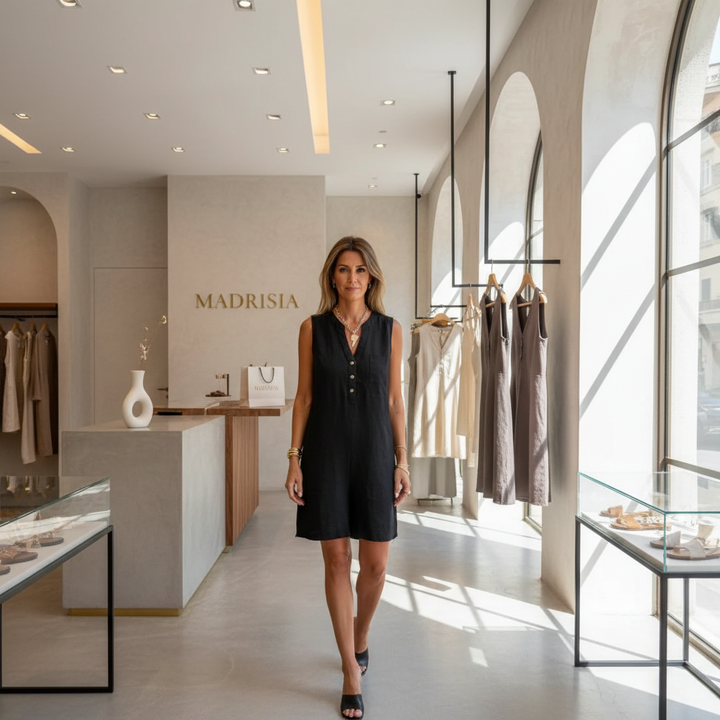 Isla - Vestido sin mangas con escote en V