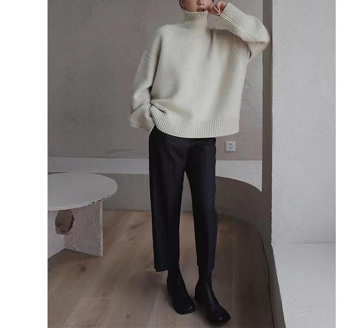 Elena - Jersey de cuello alto elegante