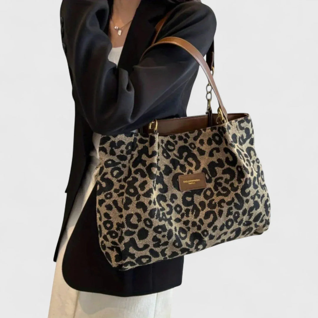 Valeria - Bolso con elegante estampado de leopardo