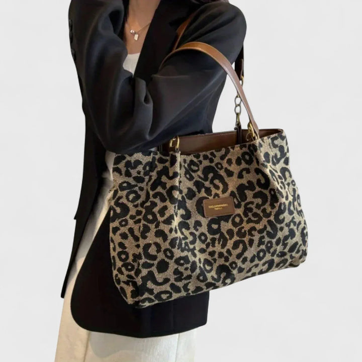 Valeria - Bolso con elegante estampado de leopardo