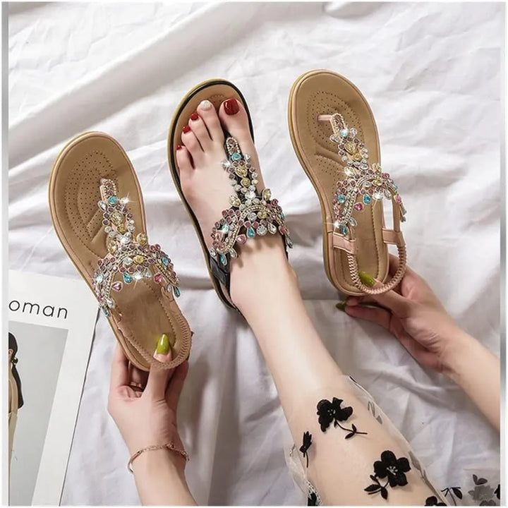 Esmeralda - Sandalias joya con diseño artesanal