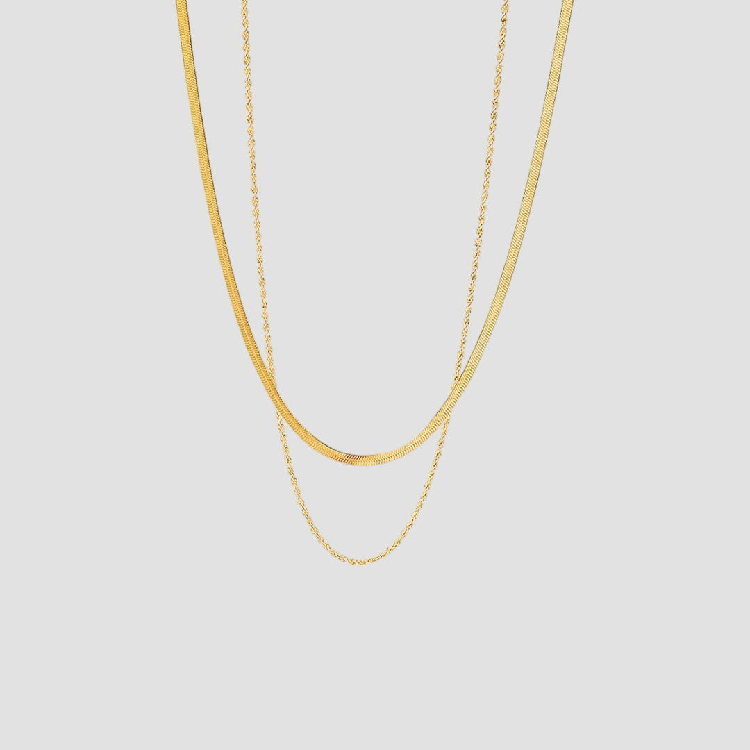 Hailey™ | Gelaagde Gouden Halsketting