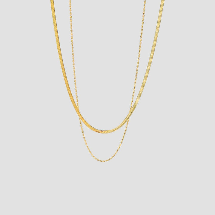 Hailey™ | Gelaagde Gouden Halsketting