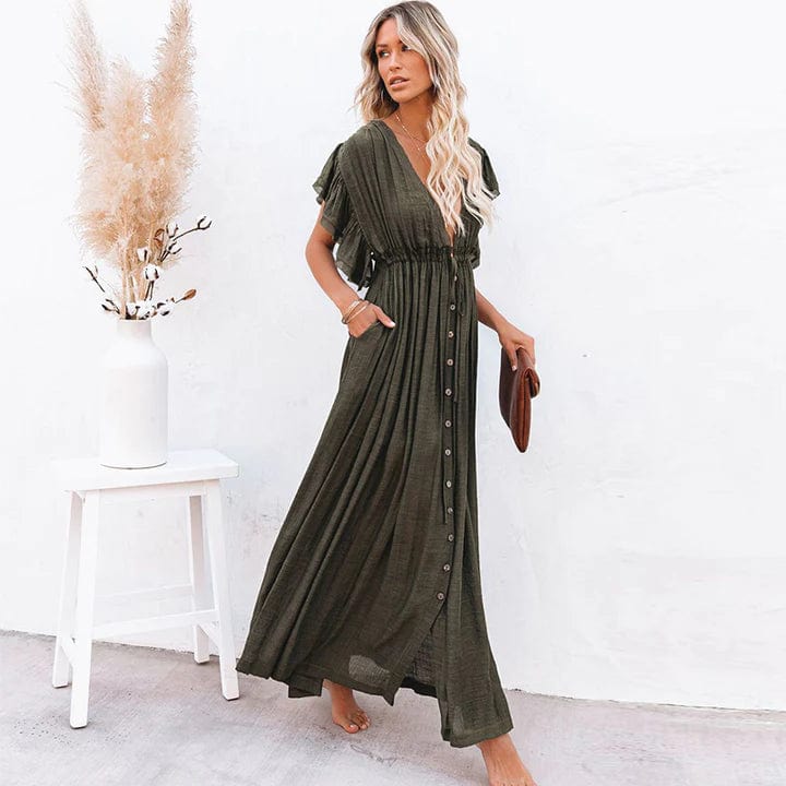 Esmee™ - Maxi Vestido Ibiza Verde Oscuro