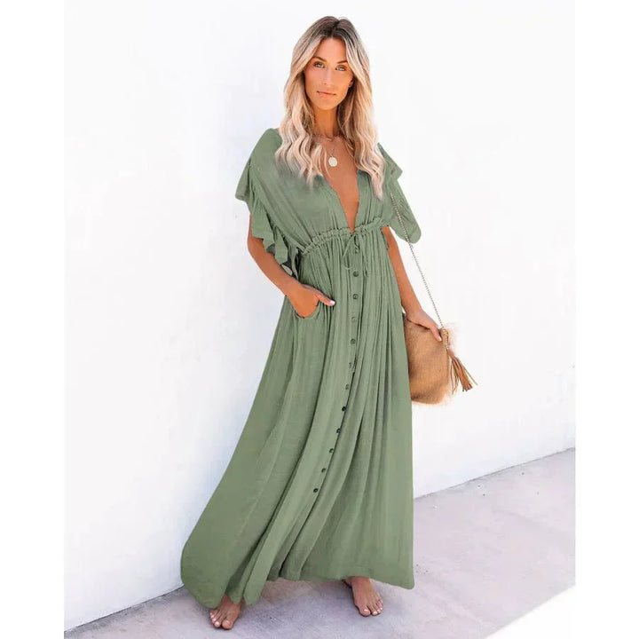 Puck™ - Maxi Verde Ibiza Vestido de Playa
