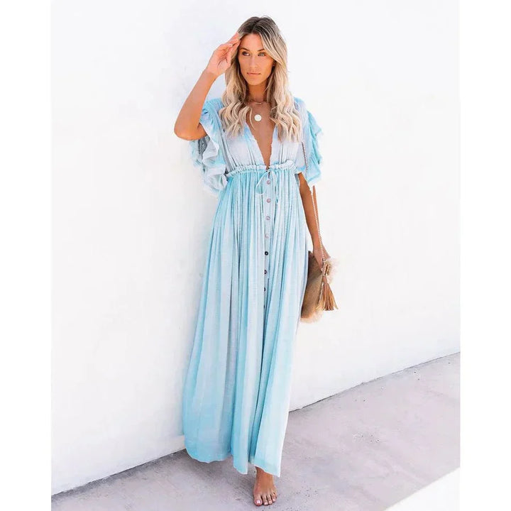 Luna™ Maxi Vestido Ibiza Azul Claro