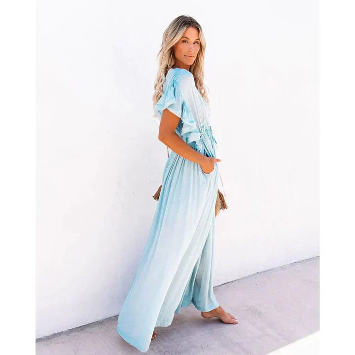 Luna™ Maxi Vestido Ibiza Azul Claro