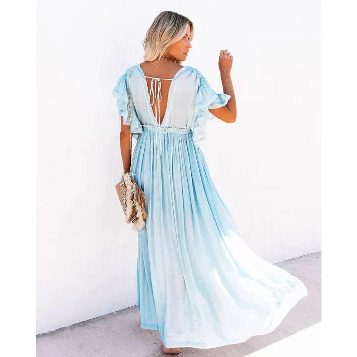 Luna™ Maxi Vestido Ibiza Azul Claro