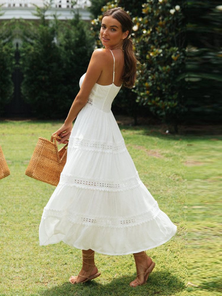 Sophie™ - Vestido Maxi de Playa Blanco