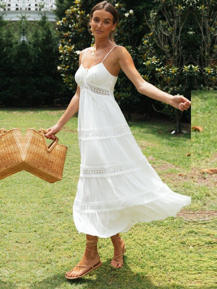 Sophie™ - Vestido Maxi de Playa Blanco